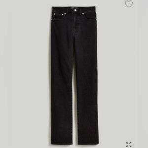 Madewell Curvy 90s Straight Jean in Washed Black
